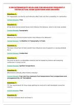 S-290 INTERMEDIATE WILDLAND FIRE BEHAVIOR FREQUENTLY&NewLine;TESTED ACTUAL EXAM QUESTIONS AND ANSWERS
