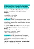 NSG 3100 EXAM 4 COMPREHENSIVE 2026&sol;2027 TEST BANK&colon; 200 HIGH-YIELD PRACTICE QUESTIONS WITH DETAILED RATIONALES ACROSS CARDIAC&comma; RESPIRATORY&comma; RENAL&comma; ENDOCRINE&comma; AND PHARMACOLOGY