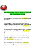 CDL-Combination Vehicles Test Exam Questions&NewLine;With 100&percnt; Correct Answers