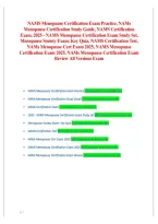 NAMS Menopause Certification &ndash; 2000&plus; Practice Questions&comma; Exam Bank & Study Guide