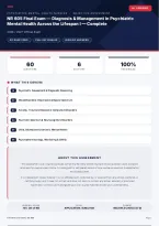 NR 605 Final Exam Psychiatric Mental Health Lifespan 2026&sol;2027 &ndash; Questions and Answers &vert; 100&percnt; Verified &vert; Detailed Rationales &ndash; Pass Guaranteed &ndash; A&plus; Graded 