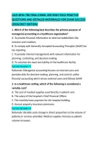 LSUS MHA 706 FINAL EXAM&colon; 200 HIGH-YIELD PRACTICE QUESTIONS AND DETAILED RATIONALES FOR EXAM SUCCESS &lpar;2026&sol;2027 EDITION&rpar;
