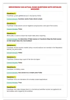 SERVICENOW CAD ACTUAL EXAM QUESTIONS WITH DETAILED&NewLine;ANSWERS