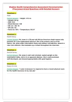 Shadow Health Comprehensive Assessment Documentation&NewLine;&lpar;Tina Jones&rpar; Actual Questions with Detailed Answers