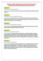 Shadow health comprehensive assessment Tina Jones&NewLine;Frequently Tested Actual Questions and Answers