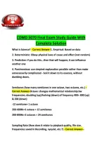 COMD 5070 Final Exam study Guide With&NewLine;Complete Solution