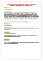 Shadow Health Tina Jones Comprehensive Assessment&NewLine;Questions and Answers Latest Update 2027&NewLine;