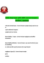 EVOC Final Exam with 100&percnt; Correct Answers I&NewLine;Verified I Updated