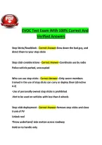 EVOC Test Exam With 100&percnt; Correct And&NewLine;Verified Answers