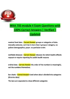 MHA 705 module 4 Exam Questions with&NewLine;100&percnt; Correct Answers I Verified I&NewLine;Updated