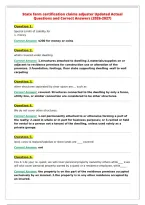State farm certification claims adjuster Updated Actual&NewLine;Questions and Correct Answers &lpar;2026-2027&rpar;