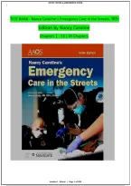 Test Bank for Conv Emergency Care in the Streets &lpar;9th Edition&rpar; by Nancy Caroline - Graded A&plus; Comprehensive Exam &period;&period;&period;