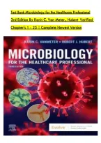Test Bank for Microbiology for the Healthcare Professional&comma; 3rd Edition by Karin C&period; VanMeter & Robert J&period; Hubert &vert; Questions and Answers &vert; Chapters 1&ndash;25