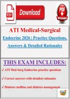 ATI Med-Surg Endocrine Test 2026 &vert; Practice Questions&comma; Correct Answers & Detailed Rationales