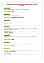 Texas Commercial Rules Actual Questions with Detailed&NewLine;Answers