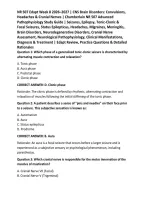 NR 507 Edapt Week 8 2026&ndash;2027 &vert; CNS Brain Disorders&colon; Convulsions&comma; Headaches & Cranial Nerves &vert; Chamberlain NR 507 Advanced Pathophysiology Study Guide &vert; Seizures&comma; Epilepsy&comma; Tonic-Clonic & Focal Seizures&comma; Status Epilepticus&comma; Headaches&comma; Migraines&comma; Meningiti