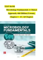 TEST BANK&NewLine;Microbiology Fundamentals-A Clinical Approach&comma; 4th Edition &lpar;Cowan&rpar;&comma; &NewLine;Chapters 1 - 22 &vert; All Chapters&emsp;&NewLine;