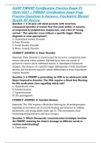 AANP PMHNP Certification Practice Exam V1 2026&sol;2027 &vert; PMHNP Certification Exam Prep&comma; Practice Questions & Answers&comma; Psychiatric Mental Health NP Review