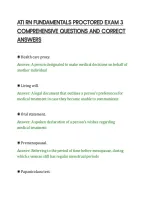 ATI RN FUNDAMENTALS PROCTORED EXAM 3&NewLine;COMPREHENSIVE QUESTIONS AND CORRECT&NewLine;ANSWERS