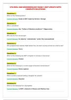 UTA BIOL 2460 MICROBIOLOGY EXAM 1 2027 UPDATE WITH&NewLine;COMPLETE SOLUTIONS