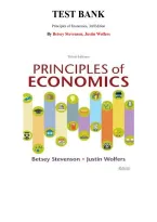 Test Bank for Principles of Economics&comma; Third  Edition by Betsey Stevenson&comma; Justin Wolfers&comma; Chapter 1-35 &vert; All Chapters