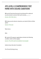 ATO LEVEL II COMPREHENSIVE TEST&NewLine;PAPER WITH SOLVED QUESTIONS&NewLine;