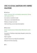 ATSC 113 ACTUAL QUESTIONS WITH VERIFIED&NewLine;SOLUTIONS