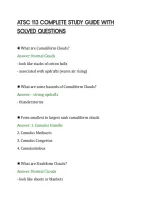 ATSC 113 COMPLETE STUDY GUIDE WITH&NewLine;SOLVED QUESTIONS&NewLine;