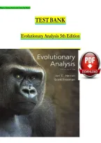 Test Bank for Evolutionary Analysis 5th Edition by Jon C&period; Herron & Scott Freeman &vert; Chapters 1-20&NewLine;