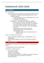 Samenvatting Publiekrecht 25-26