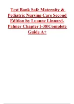 Test Bank For Safe Maternity & Pediatric Nursing Care 2nd Edition by Luanne Linnard-Palmer & Gloria Haile Coats ISBN 9780803697348 Chapters&lpar;1 to 25&rpar;