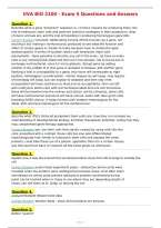 UVA BIO 2100 - Exam 5 Questions and Answers
