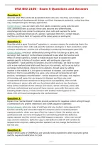 UVA BIO 2100 - Exam 5 Questions and Answers
