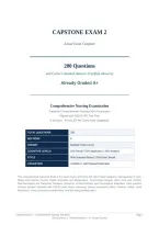 CAPSTONE EXAM 1 & 2 ACTUAL EXAM BUNDLE 2026&sol;2027 &vert; Complete Questions & Correct Detailed Answers &vert; Verified &vert; Package Deal &vert; Pass Guaranteed - A&plus; Graded