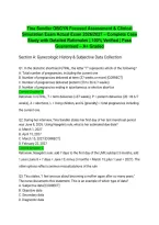 Tina Sandler OBGYN Focused Assessment & Clinical Simulation Exam Actual Exam 2026&sol;2027 &ndash; Complete Case Study with Detailed Rationales &vert; 100&percnt; Verified &vert; Pass Guaranteed &ndash; A&plus; Graded