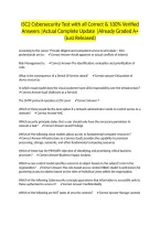 ISC2 Cybersecurity Test with all Correct & 100&percnt; Verified Answers &vert;Actual Complete Update &vert;Already Graded A&plus; &lpar;Just Released&rpar;