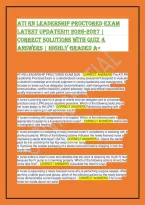 ATI RN Leadership Proctored Exam 2026 &vert; Verified Q&A Guide