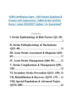"SCRN Certification Exam &ndash; 200 Practice Questions & &NewLine;Answers with Explanations &vert; ABNN Stroke Certified &NewLine;Nurse &vert; Latest 2026&sol;2027 Update &vert; A&plus; Guaranteed