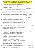 ISC2 Certified in Cybersecurity Exam Chapter 3 with all Correct & 100&percnt; Verified Answers &vert;Already Graded A&plus;