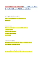 ATI Community Proctored Exam &mdash; comprehensive questions and answers
