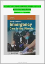 Test Bank for Conv Emergency Care in the Streets &lpar;8th Edition&rpar; by Nancy Caroline - Graded A&plus; Comprehensive Exam &period;&period;&period;