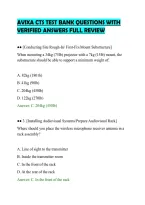 AVIXA CTS TEST BANK QUESTIONS WITH&NewLine;VERIFIED ANSWERS FULL REVIEW