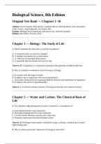 Biological Science&comma; 8th Edition&NewLine;Original Test Bank &mdash; Chapters 1&ndash;54&NewLine;Authors&colon; Scott Freeman&comma; Kim Quillin&comma; Lizabeth Allison&comma; Michael Black&comma; Jeff Carmichael&comma; Emily Taylor&comma; Greg Podgorski&comma; and Jeremy Hsu
