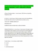 ILETSB CERTIFICATION EXAM FINAL EXAM QUESTIONS & VERIFIED ANSWERS &vert; LATEST &lpar;2026&sol;2027&rpar; UPDATED VERSION