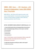 NBME CBSE Exam &ndash; 250 Questions with&NewLine;Answers & Explanations &vert; Latest 2026 USMLE&NewLine;Step 1 Prep Guide