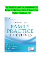 TEST BANKS For Family Practice Guidelines 5th &NewLine;Edition by Jill C&period; Cash&semi; Cheryl A&period; Glass&semi; Jenny &NewLine;Mullen&vert;&vert;Chapters 1 - 23