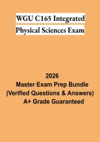 WGU C165 Integrated Physical Sciences Exam 2026 &vert; Study Guide & Practice Review