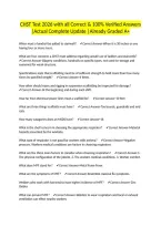 CHST Test 2026 with all Correct & 100&percnt; Verified Answers &vert;Actual Complete Update &vert;Already Graded A&plus;