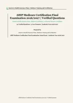 AHIP Medicare Certification Final Exam 2026&sol;2027 &vert; 50 Verified Questions & Answers &vert; America's Health Insurance Plans Prep &vert; 4 Core Domains &vert; Instant Download