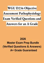 WGU D236 Pathophysiology Objective Assessment 2026 &vert; Study Guide & Exam Review
